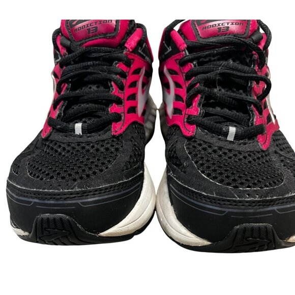 Brooks Womens Addiction‎ 13 Running Shoes Size 8 Black/Pink Medium - Picture 3 of 8